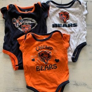 3 sport team Chicago Bears onsies